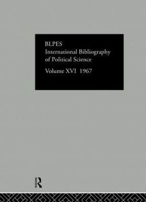 IBSS: Political Science by Compiled by the British Library of Political and Economic Science