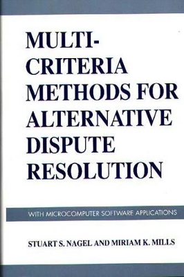 Multi-Criteria Methods for Alternative Dispute Resolution book