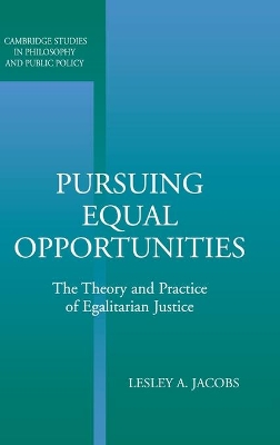 Pursuing Equal Opportunities book