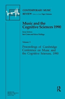 Music and the Cognitive Sciences 1990 by Ian Cross