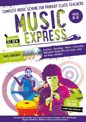 Music Express: Age 8-9 (Book + 3CDs + DVD-ROM) book
