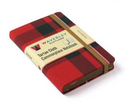 MacGregor Waverley Genuine Tartan Cloth Commonplace Notebook (9cm x 14cm) by Ron Waverley Scotland