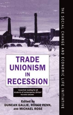 Trade Unionism in Recession book