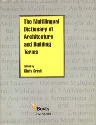 Multilingual Dictionary of Architecture and Building Terms book