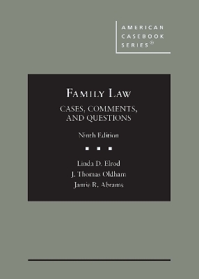 Family Law: Cases, Comments, and Questions book