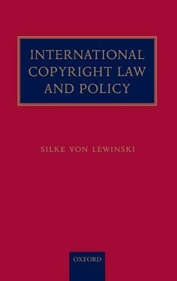 International Copyright Law and Policy book