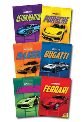 Supercars Set of 6 book