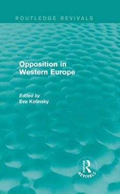 Opposition in Western Europe book