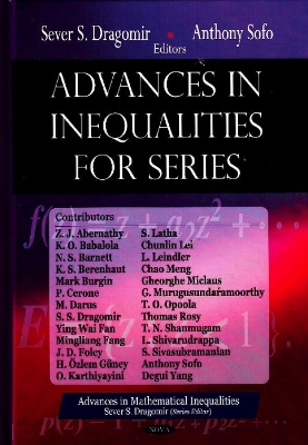 Advances in Inequalities for Series book