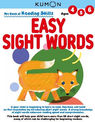 Kumon My Bk of Reading Skills: Easy Sight Words book