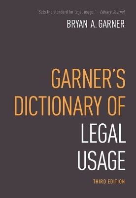 Garner's Dictionary of Legal Usage book