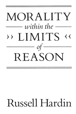 Morality within the Limits of Reason book