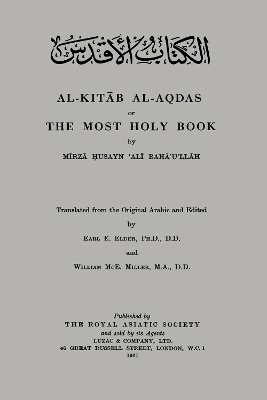 Al-Kitab Al-Aqdas or the Most Holy Book book