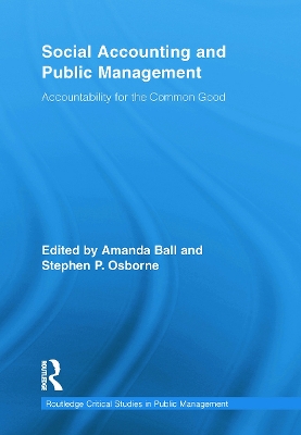 Social Accounting and Public Management by Stephen P. Osborne