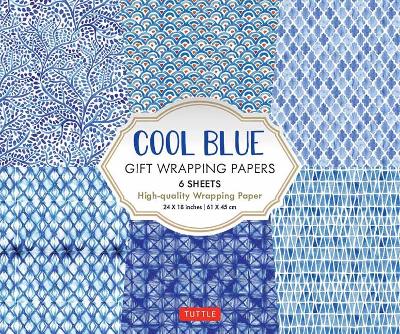 Cool Blue Gift Wrapping Papers - 6 sheets: 24 x 18 inch (61 x 45 cm) Wrapping Paper book