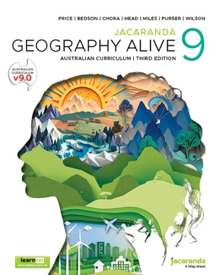 Jacaranda Geography Alive 9 Australian Curriculum 3e learnON and Print book