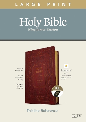 KJV Large Print Thinline Reference Bible, Filament Enabled E by Tyndale House
