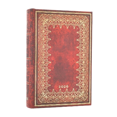 2026 Foiled (Old Leather Collection) Mini 12-month Day-at-a-Time Hardcover Flexi Dayplanner 2026 (Elastic Band Closure) book