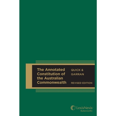 Annotated Constitution of the Australian Commonwealth book