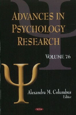 Advances in Psychology Research by Alexandra M Columbus