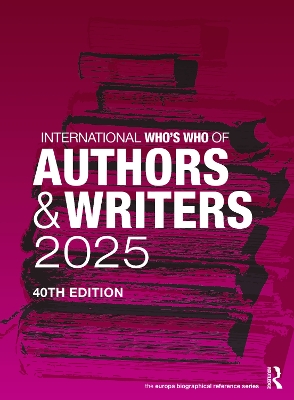 International Who's Who of Authors and Writers 2025 book