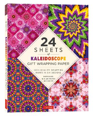 Kaleidoscope Gift Wrapping Paper - 24 sheets: High-Quality 18 x 24