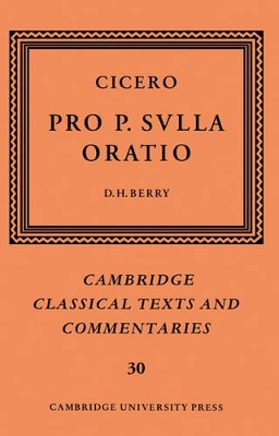 Cicero: Pro P. Sulla oratio book
