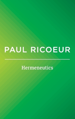 Hermeneutics by Paul Ricoeur