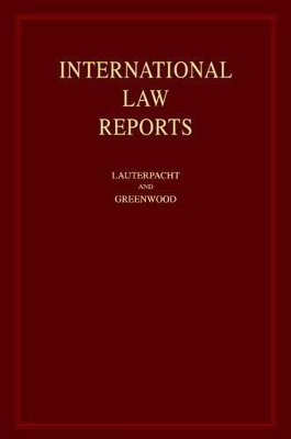 International Law Reports by Elihu Lauterpacht