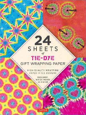 Tie-Dye Gift Wrapping Paper - 24 sheets: 18 x 24