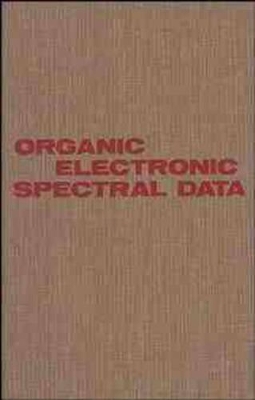 Organic Electronic Spectral Data, Volume 29, 1987 book