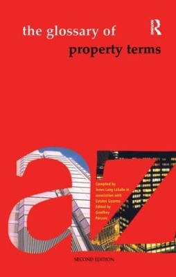 The Glossary of Property Terms by Geoffrey Parsons