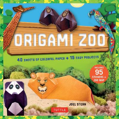 Origami Zoo Kit: Make a Complete Zoo of Origami Animals!: Kit with Origami Book, 15 Projects, 40 Origami Papers, 95 Stickers & Fold-Out Zoo Map book