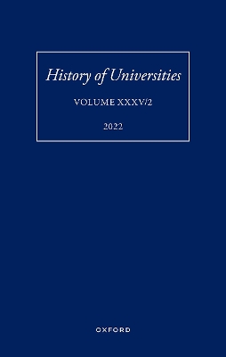 History of Universities: Volume XXXV / 2 book