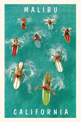 The Vintage Journal Surfers Paddling, Malibu, California book