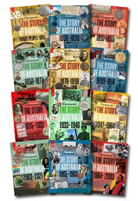 The Story of Australia Set of 12 Books book