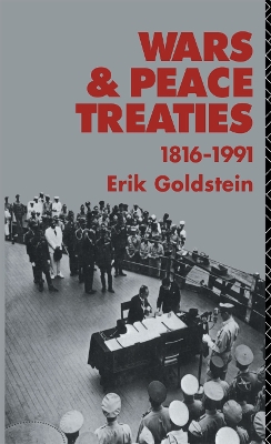 Wars and Peace Treaties, 1816 to 1991 book