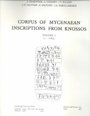 Corpus of Mycenaean Inscriptions from Knossos: Volume 1, 1-1063 book