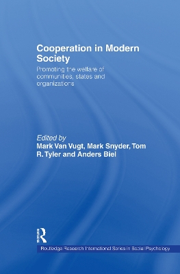 Cooperation in Modern Society by Anders Biel