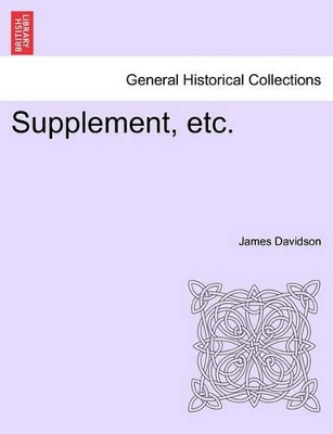 Supplement, Etc. book