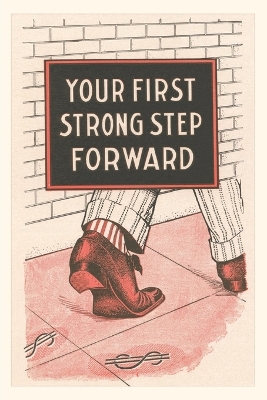 Vintage Journal First Step Forward, Dollar Signs book