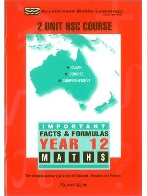 Facts & Formulas: Year 12 - 2 Unit HSC book