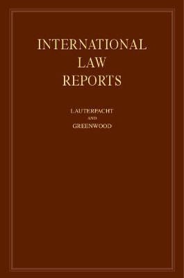 International Law Reports book