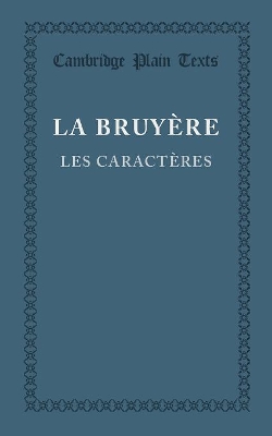Les caractères ou les moeurs de ce siècle book