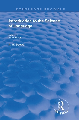Introduction to the Science of Language: Vol 1 book