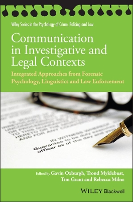 Communication in Investigative and Legal Contexts book