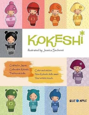 Kokeshi Dolls Coloring Book book