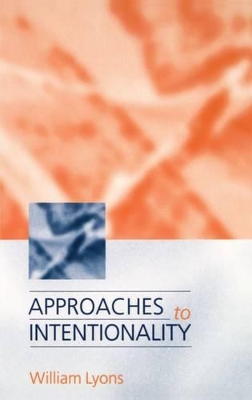 Approaches to Intentionality book