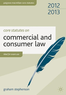 Core Statutes on Commercial and Consumer Law: 2012-13 book