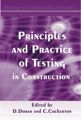Principles and Practice of Testing in Construction book